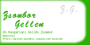 zsombor gellen business card