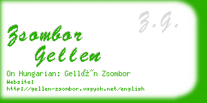 zsombor gellen business card